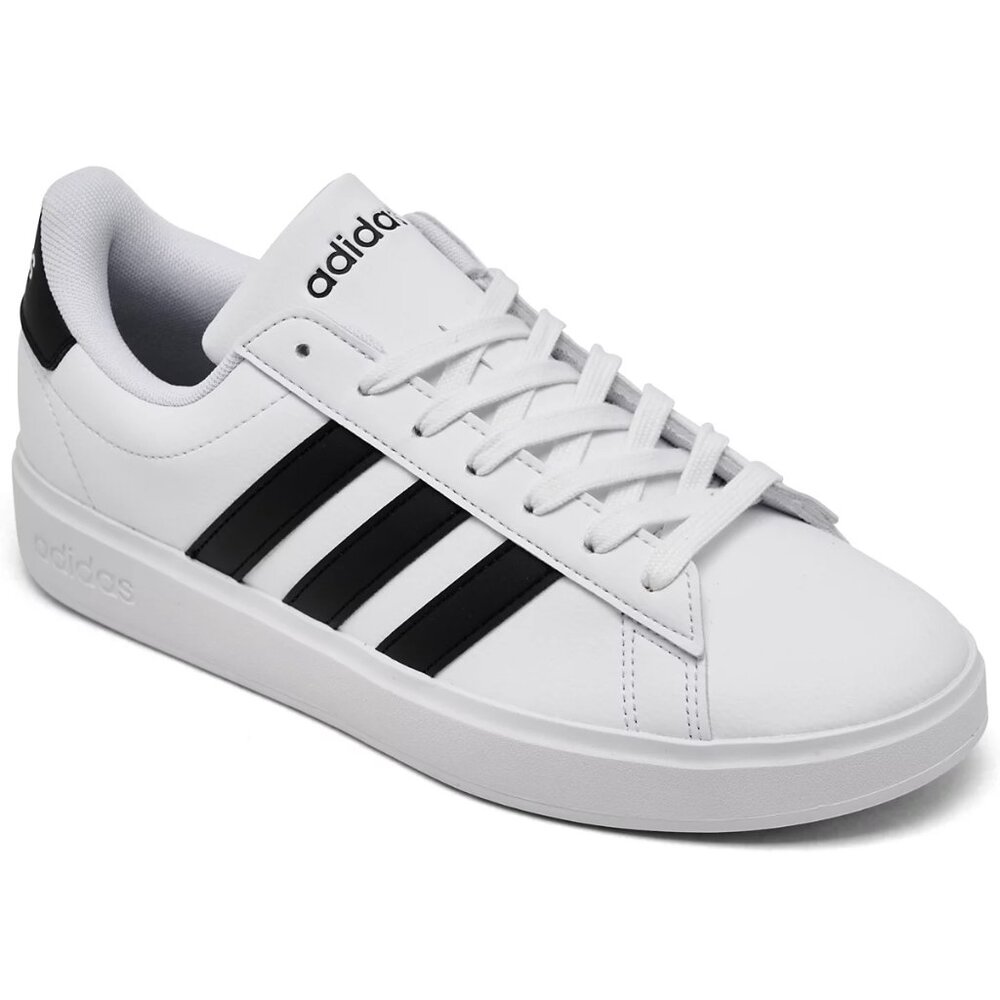 Adidas Grand Court 2.0 White with Black stripes, Women's size 10